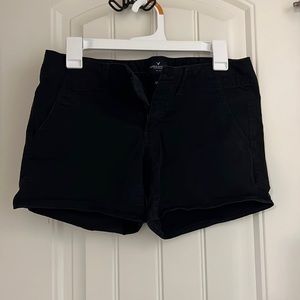 American Eagle black Midi shorts
